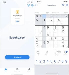 Sudoku puzzle game