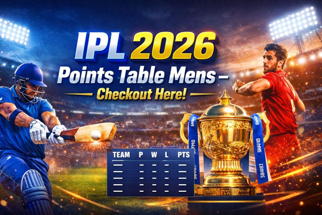 IPL 2026 Points Table Mens