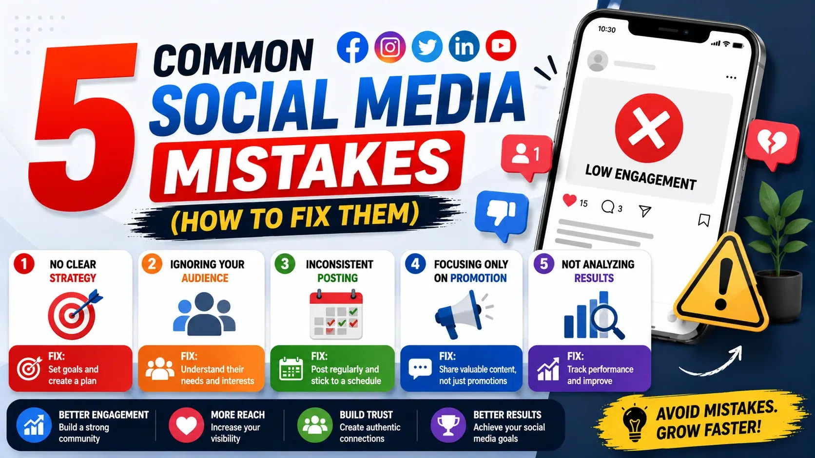 5 Common Social Media Mistakes