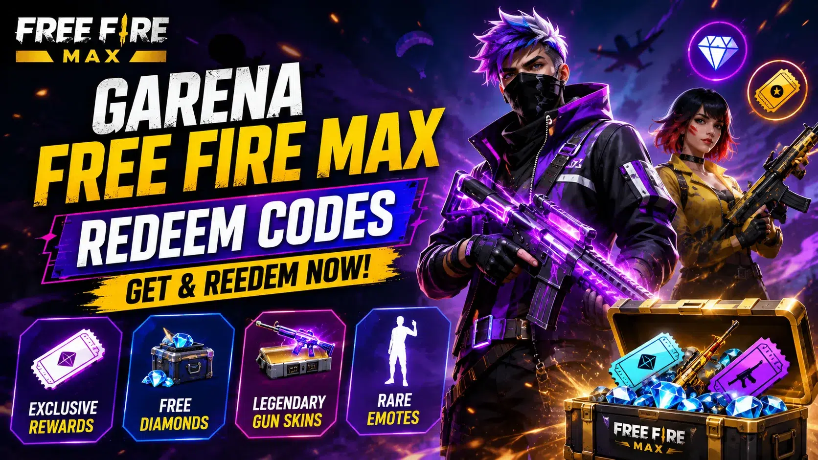 Garena Free Fire Max Redeem Codes