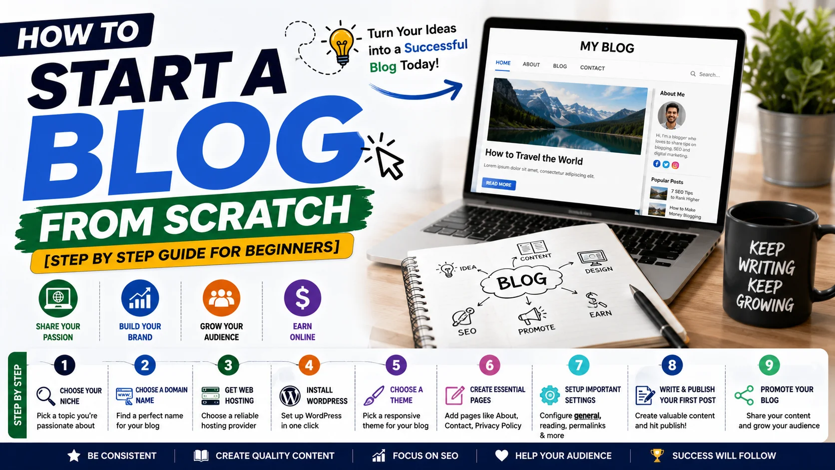 How To Start A Blog From Scratch