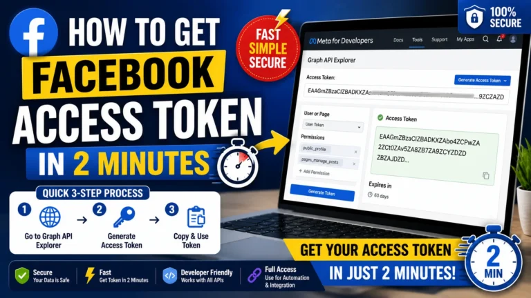 How to Get Facebook Access Token in 2 Minutes