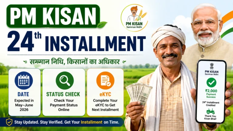 PM Kisan 24th Installment 2026: Date, Status Check & eKYC