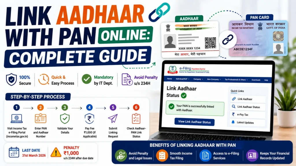 link Aadhaar with PAN online