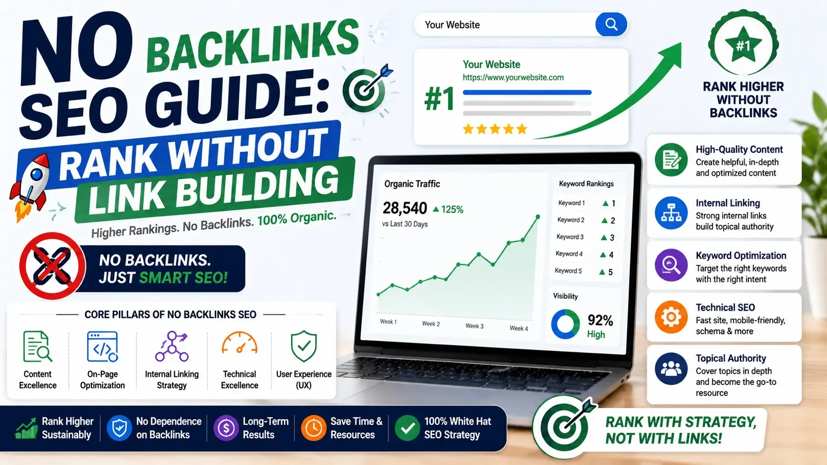 No Backlinks SEO Guide: Rank Without Link Building