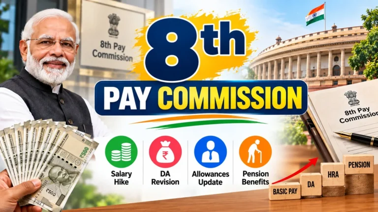 8th Pay Commission 2026: Salary Hike, Fitment Factor & Date