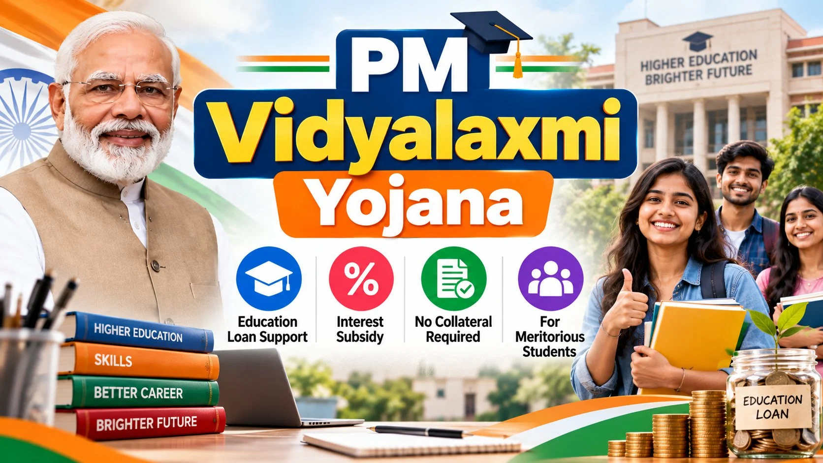 PM Vidyalaxmi Yojana 2026: ₹10 Lakh Loan, Apply Online