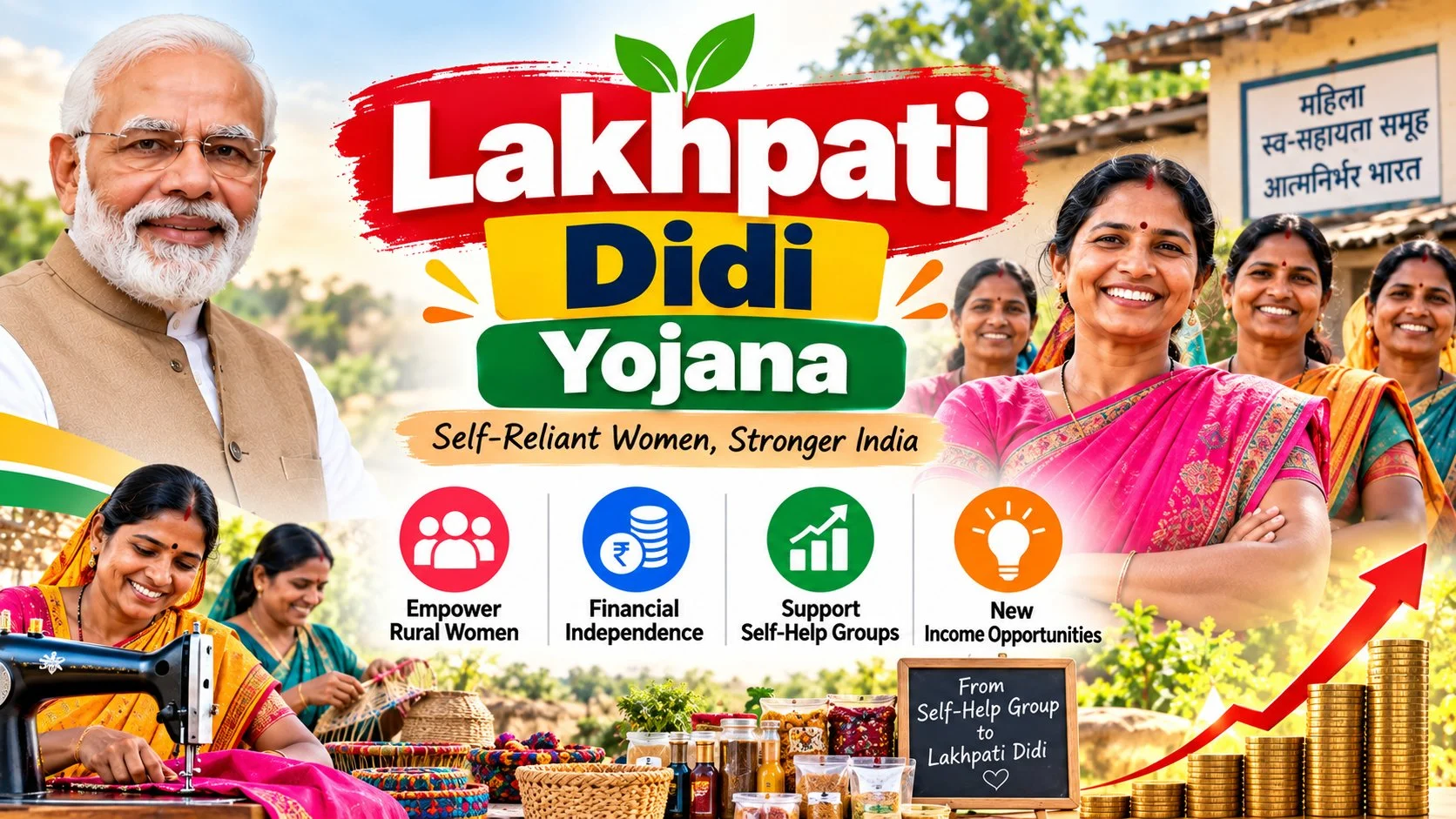 Lakhpati Didi Yojana 2026: ₹1 Lakh/Year, Apply Online
