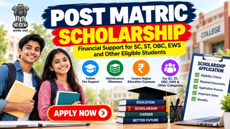 Post Matric Scholarship 2026: Apply Online, Eligibility & Amount
