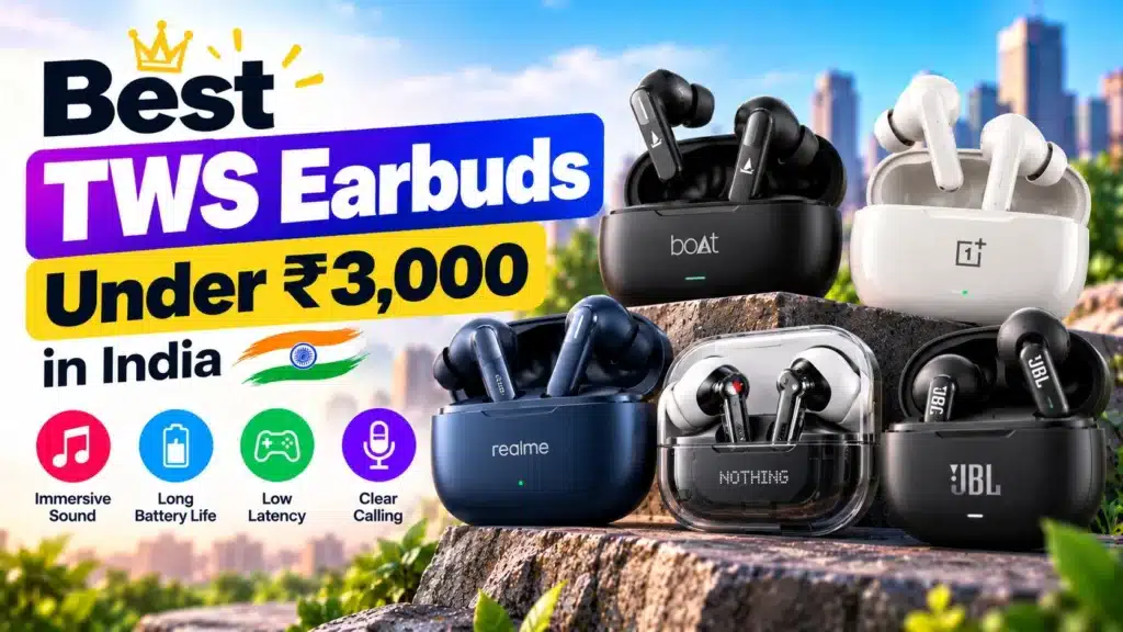 Best TWS Earbuds Under 3000 in India (2026)