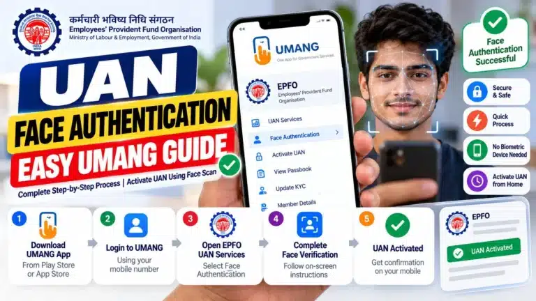 UAN Face Authentication 2026: Easy UMANG Guide
