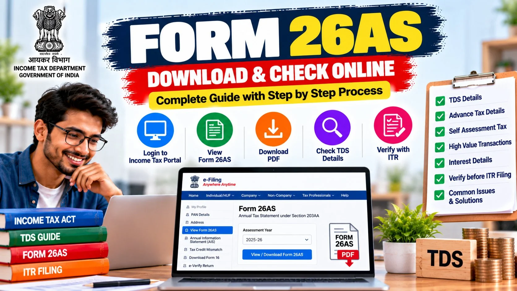 Form 26AS: Download, View & Check Tax Credit Online