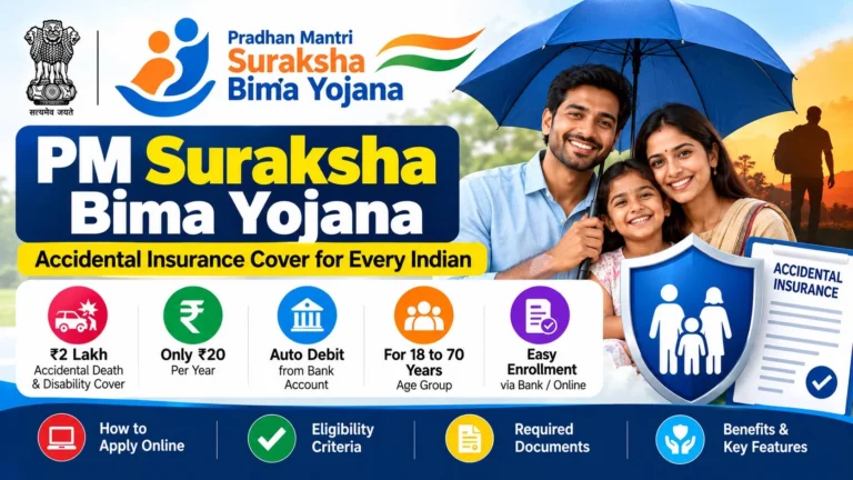 PM Suraksha Bima Yojana 2026: ₹20 Me ₹2 Lakh Cover