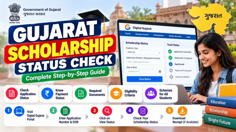 Gujarat Scholarship Status Check 2026-27: Step-by-Step