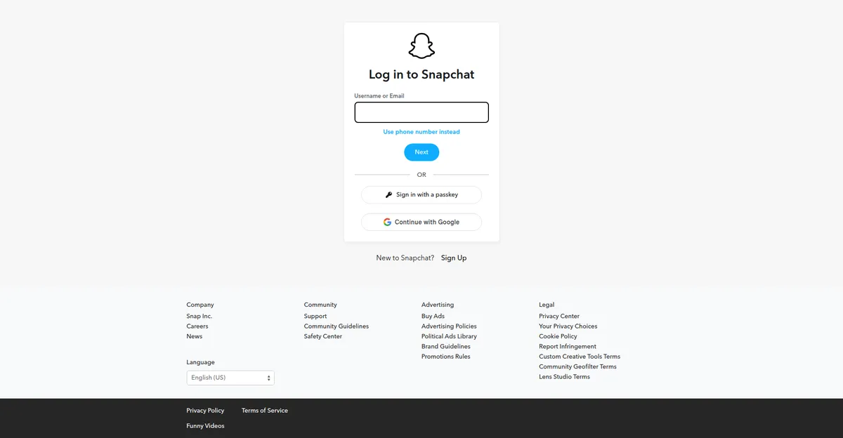 How to delete Snapchat account - Snapchat accounts portal login page