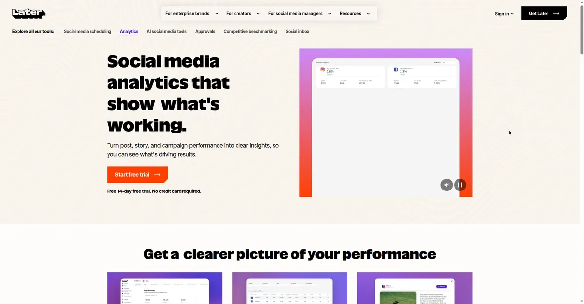 Instagram analytics dashboard showing engagement metrics to avoid social media mistakes